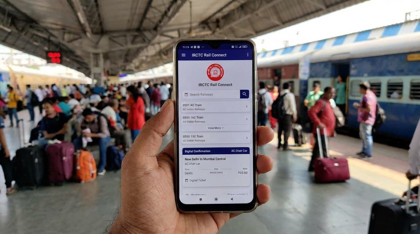 Online Train Ticket On Mobile
