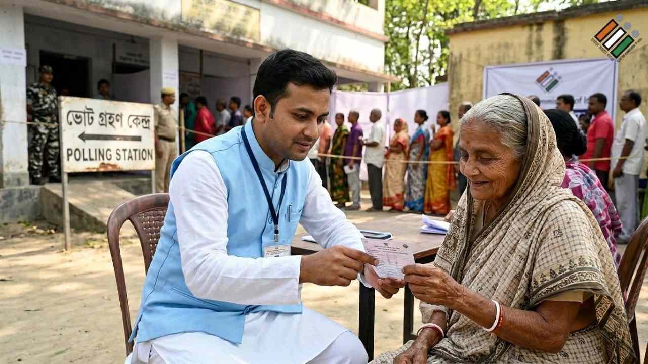 Blo Assisting A Elder Voter Election