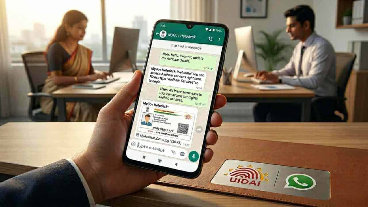 Download Aadhaar Whatsapp