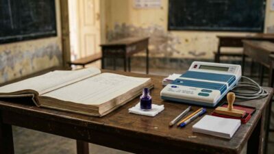 Polling Officer Desk Control Unit Election Duty