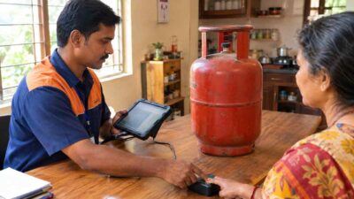E KYC At Doorstep For Gas Booking