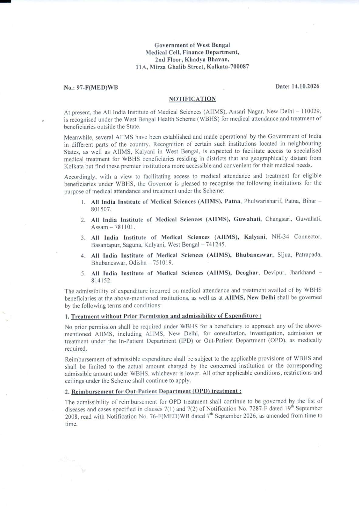 First page of 97-F(MED)WB