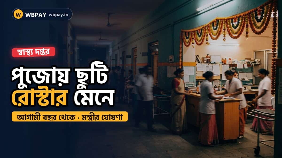 স্বাস্থ্য দপ্তরের পুজোর ছুটির রোস্টার নিয়ে খবরের ছবি